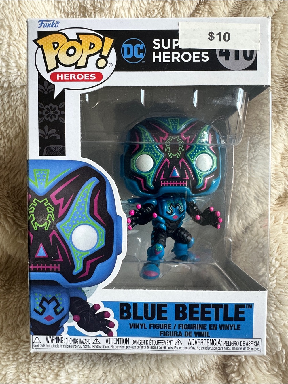 Funko Blue Beetle Neon Blue, Green & Pink Pop! Vinyl Figure